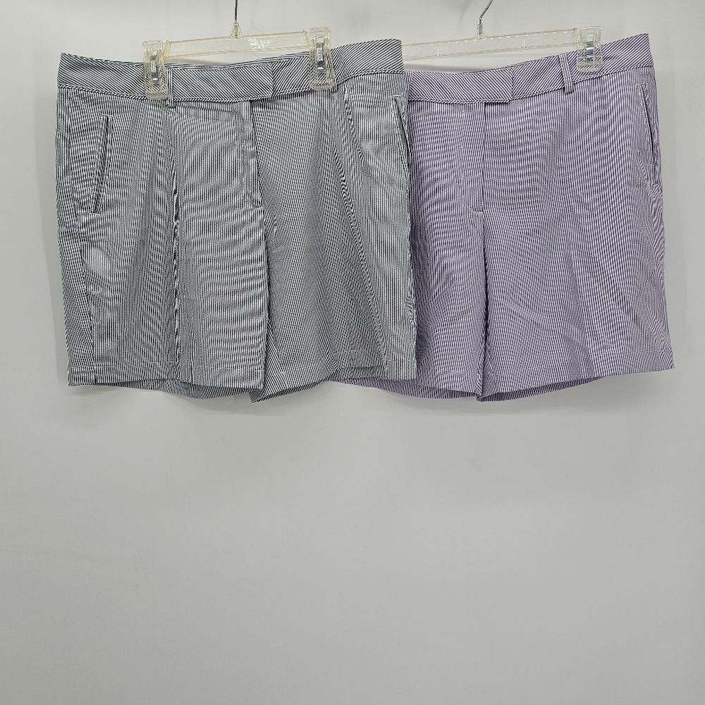 Lady Hagen essentials stripe golf flat front short bundle women's size 12